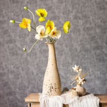 Artikel Künstliche Mohnblumen 95 cm Gelb für Wohn- und Bürodekoration