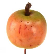 Artikel Künstlicher Apfel 3cm am Draht 24St für Floristik und Dekoration, Rot-Orange, täuschend echt