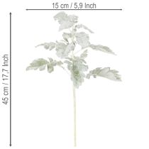 Artikel Künstlicher Senecio Zweig Silberblatt Greiskraut 45cm 3er-Set