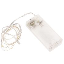 Artikel Lichterkette Kunststoff Warmweiß 1m 10 LEDs Batterie Innenbereich