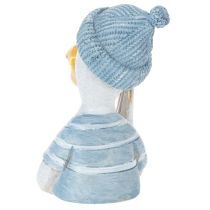 Artikel Maritime Deko Möwe Tischdeko Blau Weiß Silber H11cm