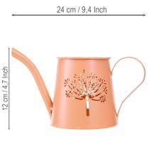 Artikel Metall Deko Gießkannen Orange Pusteblume Teelichthalter 12cm 2St