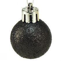 Artikel Mini Baumkugeln Schwarz Bruchfest Kunststoff Ø3cm 14St
