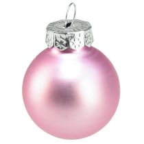 Artikel Mini Weihnachtsbaumkugeln Glas Hell Lila Ø2,5cm 22 St