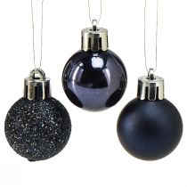 Artikel Mini Weihnachtskugeln Blau Bruchfest Mix Ø3cm 14 St
