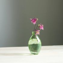 Artikel Minivasen Glas Grün bauchig Glasvasen Deko 12cm 6er Set