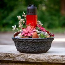 Artikel Oasis Black Biolit Pflanzschale Blumenschale Schwarz Ø26cm