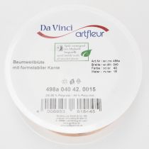 Artikel Organzaband mit Baumwollzweigen Rosa 40mm 15m für Floristik und Hochzeiten