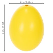 Artikel Echte Gänseeier Dekoration 8cm für Innenbereiche und geschützte Außenflächen