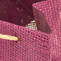 Artikel Papier Geschenktüten Henkel Burgund Rosa 12x12cm 8 St