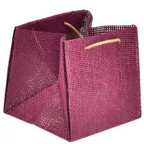 Artikel Papier Geschenktüten Henkel Burgund Rosa 12x12cm 8 St
