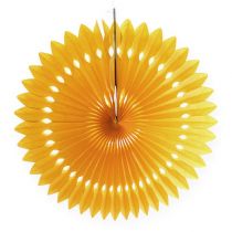 Blumen-Dekohänger Wabenpapier Gelb Ø40cm 4St