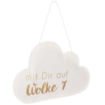 Artikel Papierdeko „Wolke 7“ zum Hängen 35cm x 22cm 2St