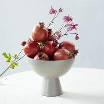 Artikel Pflanzschale Metall Deko Pokal Grau Ø16cm H13cm - Ideal für Floristen & Dekorateure