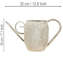 Artikel Pflanztopf Gießkanne Vintage Metall Deko Antik Garten 32x10,5x18cm