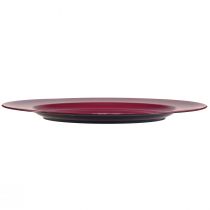 Artikel Vielseitige dunkelrot Teller aus Kunststoff – 28 cm, Perfekt für Dekoration und Outdoor-Einsatz – 4St