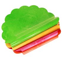 Artikel Rondella-Manschetten Ø37cm Neon marmoriert Kunststoff 100 St