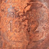 Artikel Rost Deko Gießkanne Mini Pflanztopf Metall Ø10cm H9cm Vintage-Charme