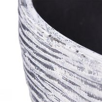 Artikel Pflanzschale Rund Kunststoff Grau Schwarz Ø45cm H22,5cm - Universell einsetzbar