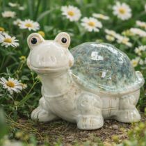 Artikel Schildkröte aus Keramik grün-creme 22cm dekorative Dekofigur