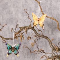 Artikel Metall Schmetterling Anhänger Set 8 cm – Filigrane Dekoration in Pastellfarben, 5 Stück