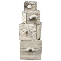 Artikel Schubladenboxen aus Holz mit Griff – Stilvolle und funktionale Aufbewahrungslösung – Set aus 4St