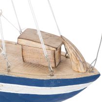 Artikel Maritime Segelboot-Dekoration aus Holz, 54 cm, Küstenflair für stilvolle Raumgestaltung