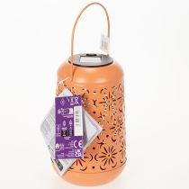 Artikel Solar Gartenlaterne mit floralem Muster, warmweißer LED und 26cm Höhe