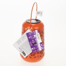 Artikel Solar Laterne Gartenbeleuchtung 26 cm mit warmweißem LED-Licht und Blumenmuster