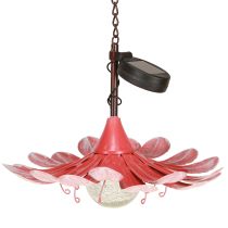 Artikel Solar LED Blume Gartenleuchte Rosa Metall Outdoor Solar-Gartenbeleuchtung
