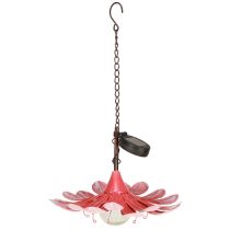 Artikel Solar LED Blume Gartenleuchte Rosa Metall Outdoor Solar-Gartenbeleuchtung