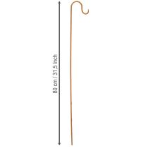 Artikel Gartenstab mit Haken Rost Deko Metall 80cm Set 3 Stäbe