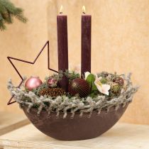 Artikel Stabkerzen Burgund 50x300mm Durchgefärbt 4er Set Eleganz für Events und Deko