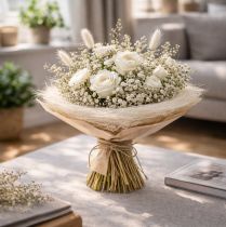Artikel Elegante Straußmanschette aus Sisal für perfekte Blumenarrangements 20cm 8 Stück