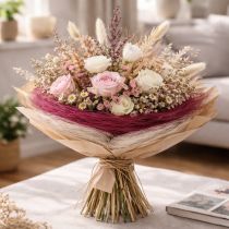 Artikel Straußmanschette aus Sisal 20cm für kreative Blumenarrangements 8er-Set