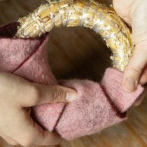 Artikel Strohring Bastelrohling für DIY Dekorationen und Floristik