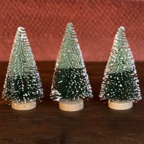 Artikel Mini Tannenbäume künstlich mit Schnee Deko 10cm 6er Set für Winterlandschaften