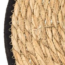 Artikel Runde Tischmatte aus Binsengras, Natur Look, Ø35cm, 4er Set, für Innen & Außen