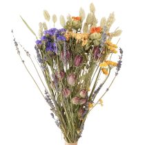 Artikel Trockenblumenstrauß Lila Orange Strandflieder Getreide Natürliche Deko 55cm