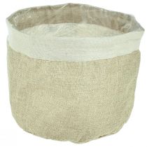 Artikel Übertopf Jute Stoffkörbchen Utensilo Natur Ø21cm H19cm 3St