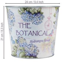 Artikel Übertopf Metall Blumentopf Hortensie Ø24cm H21cm
