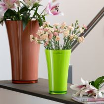 Artikel Vase Grün Blumenvase Deko Vase Fizzy Olive Ø16,5cm H27cm