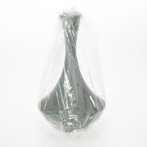 Artikel Elegante Vase geschwungene Form 33cm aus Metall in Mattgrün