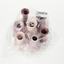 Artikel Keramikvasen Set Rosa Lila Rund Pastell 9x14cm Deko Wohnzimmer Tischdeko