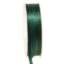 Artikel Weihnachtsband Dekoband in Grün und Gold B6mm L50m