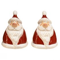 Artikel Weihnachtsmann-Figur in Rot 13 cm – Ideale Weihnachtsdekoration für eine festliche Atmosphäre – 2St