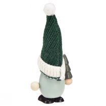 Artikel Weihnachtswichtel Deko Wichtel Holz Grün Mint H14cm 6 St