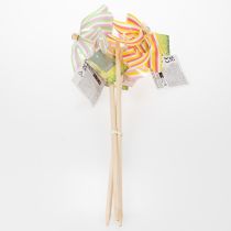 Artikel Set aus 3 Windrädern für Garten, Terrasse und Balkon – Dekorative Gartenstecker in zarten Pastellfarben, 47 cm