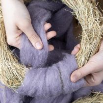 Artikel Wollband Helllila 10m – Weiche Dekowolle für Floristik und Bastelideen