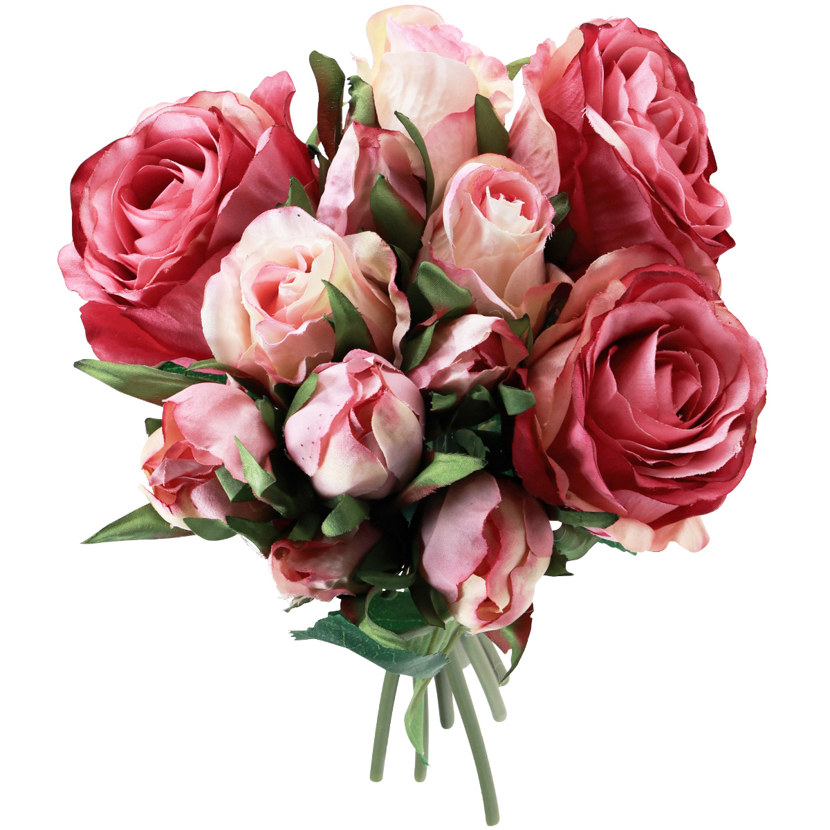 Enbebamd Künstliche Rosen 2er Set - 21 Köpfe Seidenblumen 32cm Für Home Decor